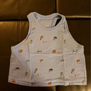 Nike Light Blue Tee with Graphic Accents